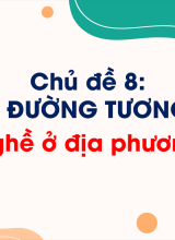 Chủ đề 8 - Nghề ở địa phương
